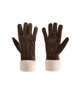 DOUBLE-FACED LEATHER GLOVES- Заказать в России