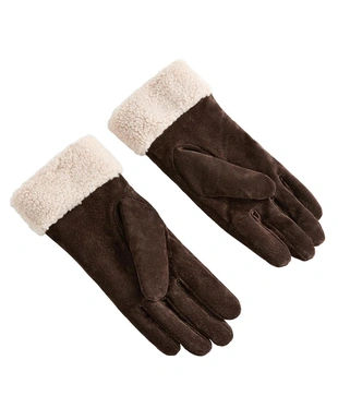 DOUBLE-FACED LEATHER GLOVES- Заказать в России