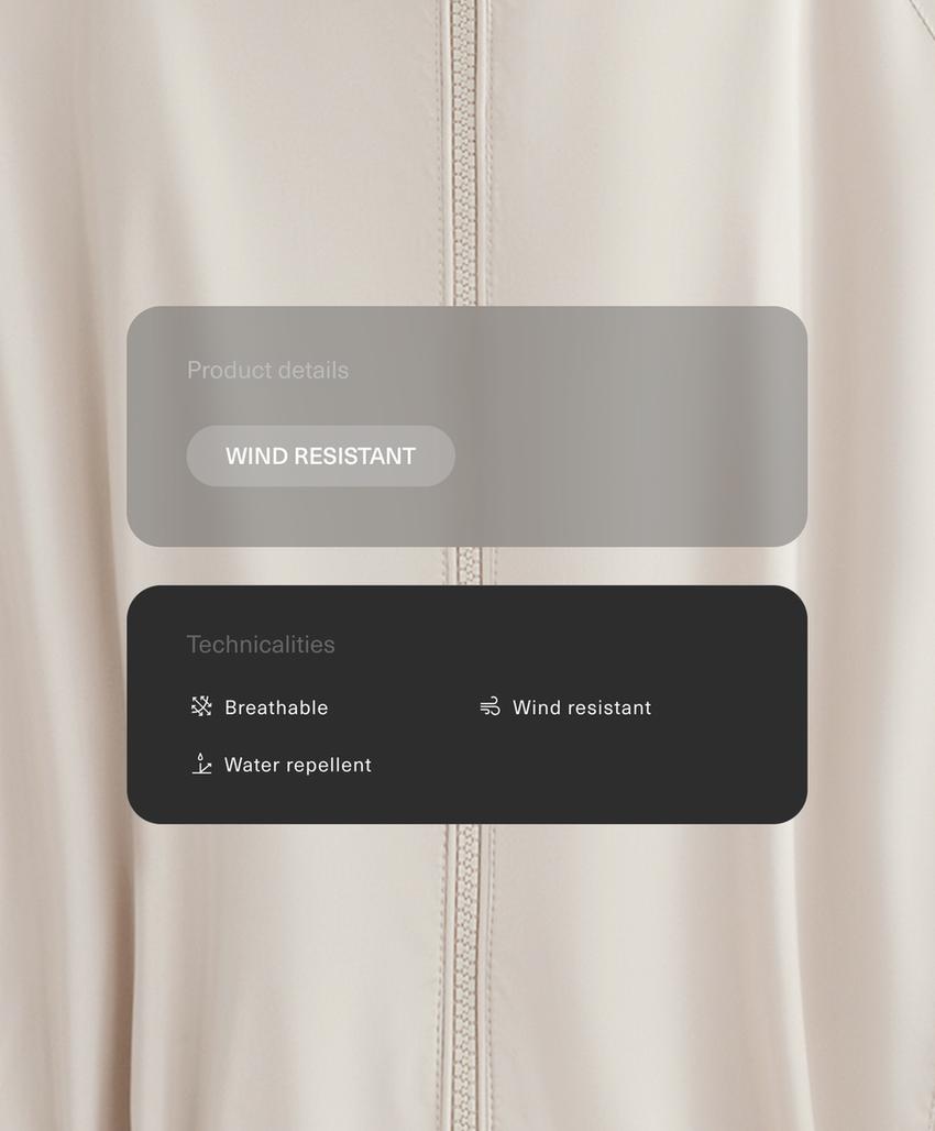 Длинный ветровик с водоотталкивающей пропиткой