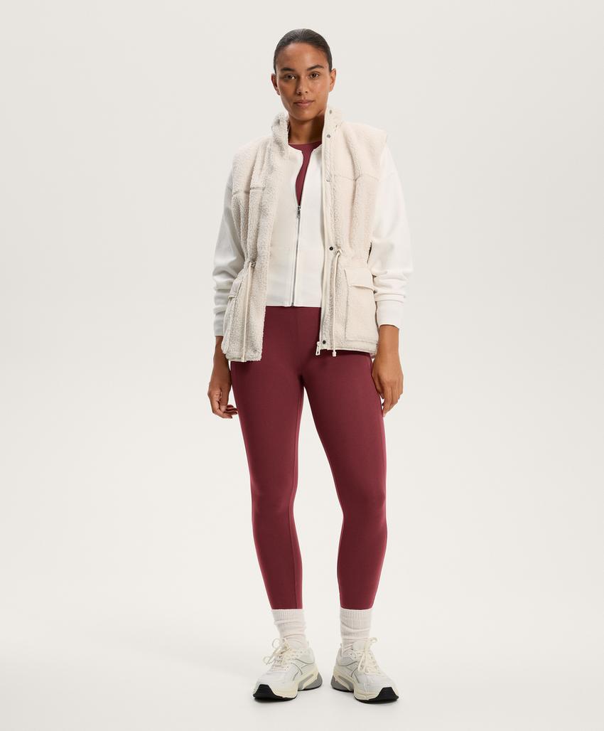 Леггинсы длиной до щиколотки comfortlux с поясом v-силуэта и ребристыми деталями l33473226