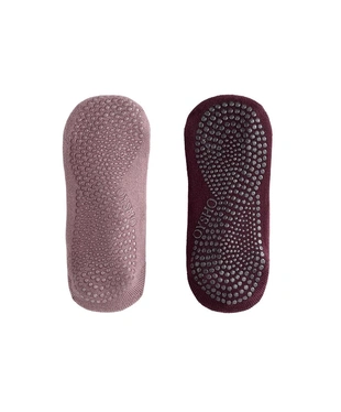 2 PAIRS OF PADDED COTTON BLEND YOGA AND PILATES SOCKS WITH CROSSOVER STRAPS- Заказать в России