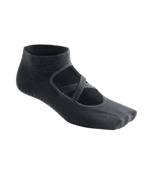 2 PAIRS OF COTTON BLEND YOGA AND PILATES SOCKS WITH CROSSOVER STRAPS- Заказать в России