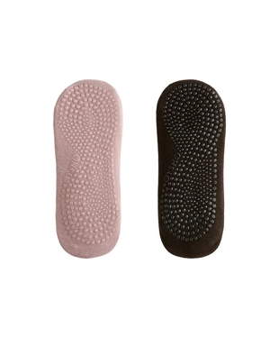 2 PAIRS OF COTTON-BLEND YOGA AND PILATES SOCKS WITH CROSSED STRAPS- Заказать в России