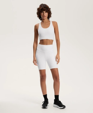 WHITE | 0592/226/251 - OYSHO Леггинсы байкерские COMFORTLUX с высокой посадкой 20 см