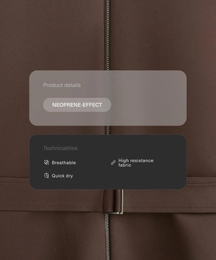 NEOPRENE-EFFECT JACKET WITH BELT- Заказать в России