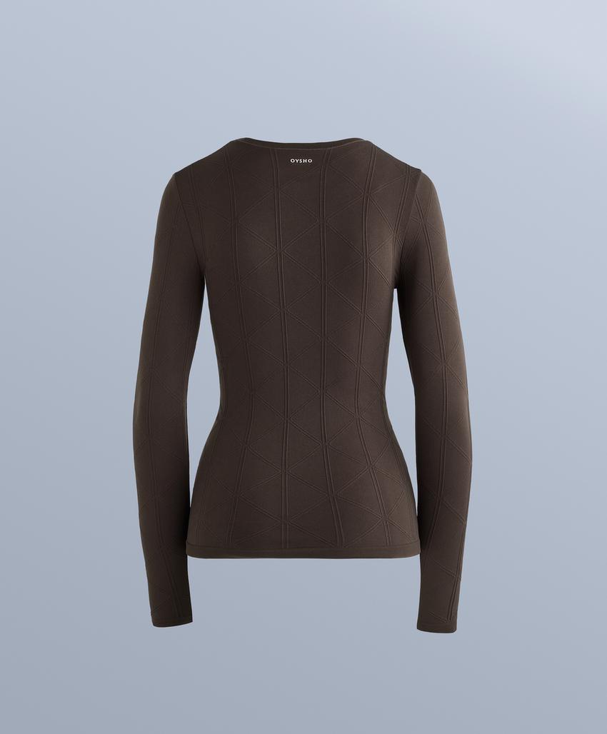 Футболка утепляющая безшовная жаккардовая для базового слоя