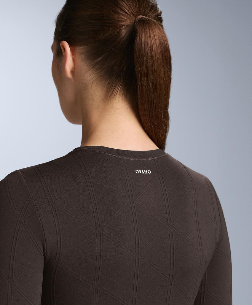 Футболка утепляющая безшовная жаккардовая для базового слоя