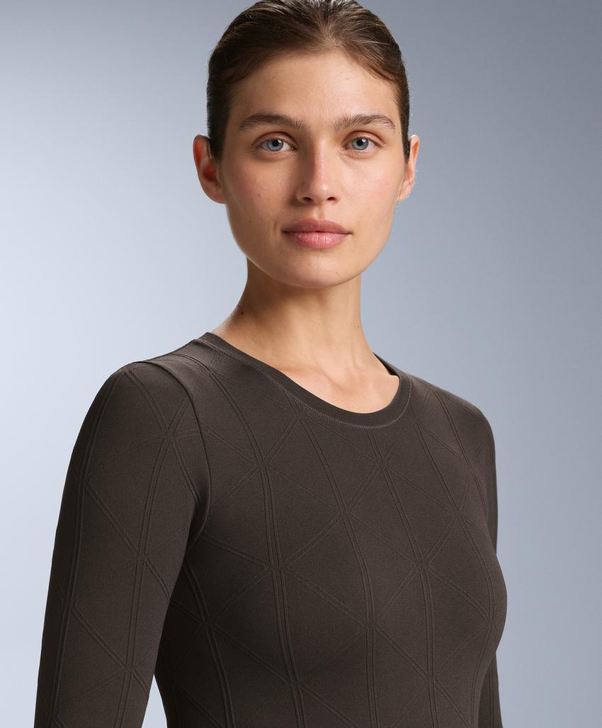 Футболка утепляющая безшовная жаккардовая для базового слоя