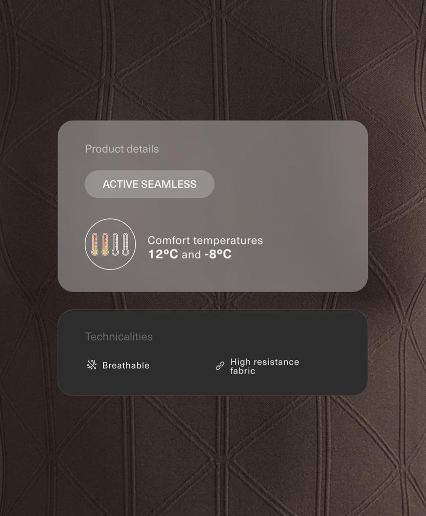 Футболка утепляющая безшовная жаккардовая для базового слоя