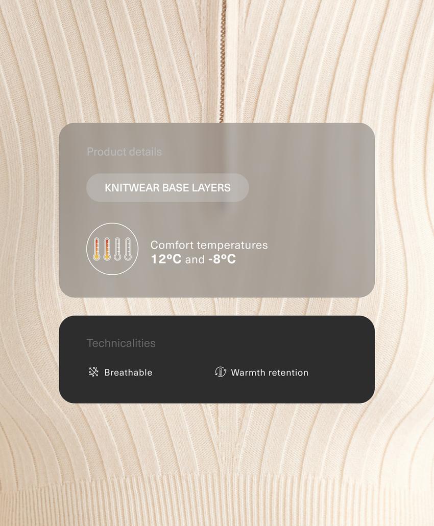 Футболка утепляющая ребристая вязаная для базового слоя