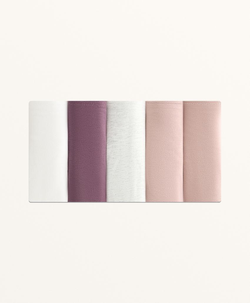 5 бразильских трусиков из хлопкового микса