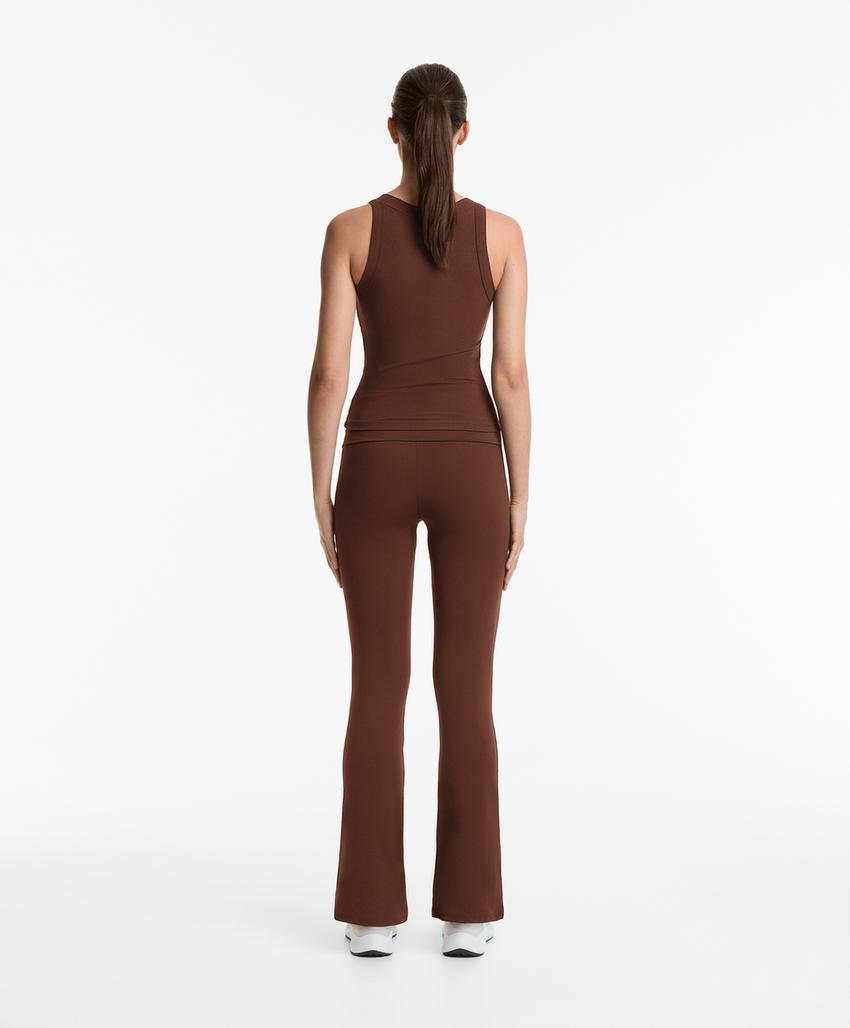 Топ из ребристого модального микса