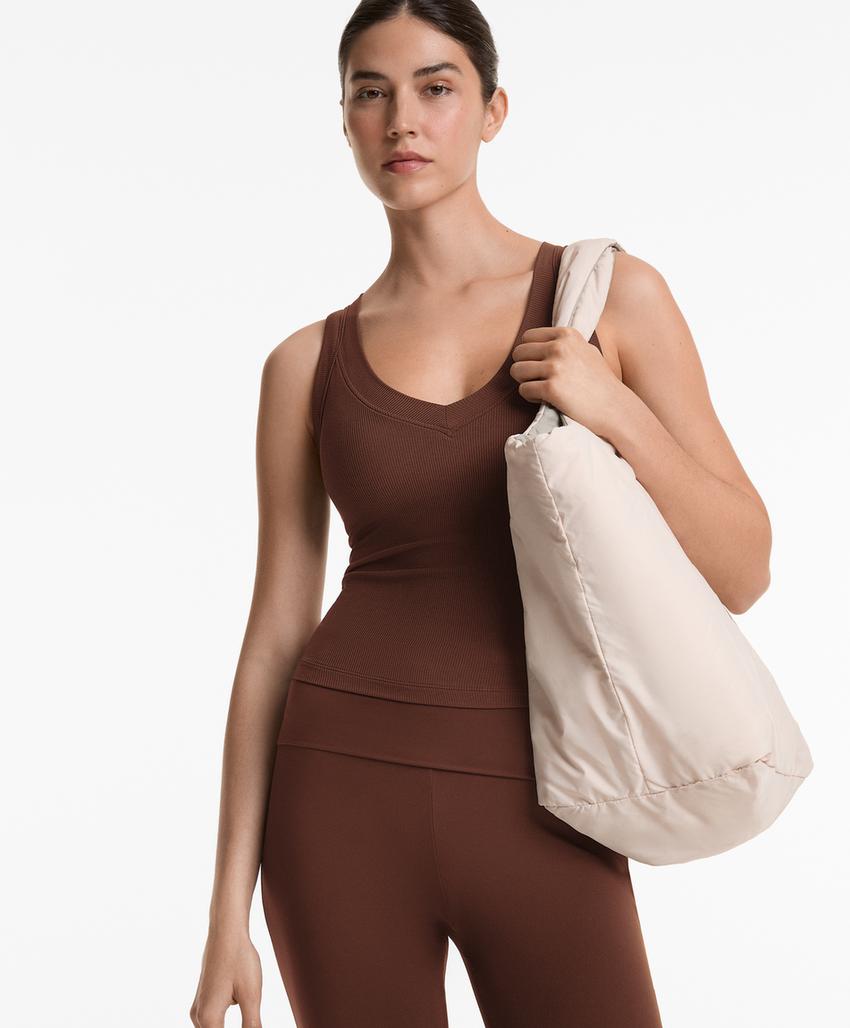 Топ из ребристого модального микса