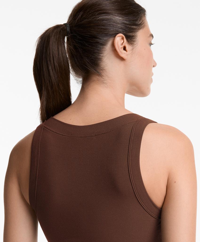 Топ из ребристого модального микса