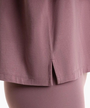 BOXY SHORT-SLEEVE COTTON BLEND T-SHIRT- Заказать в России