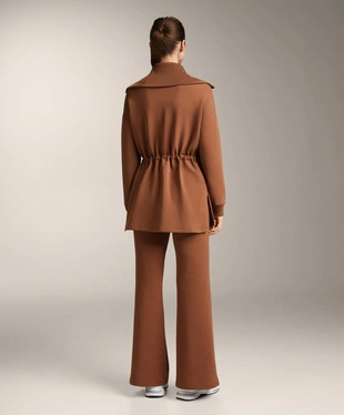 FLARE TROUSERS WITH COTTON- Заказать в России