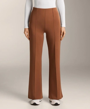 FLARE TROUSERS WITH COTTON- Заказать в России