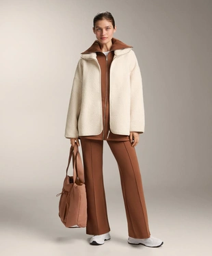 FLARE TROUSERS WITH COTTON- Заказать в России