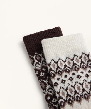 2 PAIRS OF CLASSIC JACQUARD SOCKS- Заказать в России