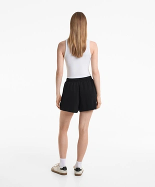 SHORTS WITH SIDE BUTTONS AND SOFT-TOUCH MODAL- Заказать в России