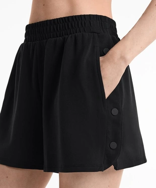SHORTS WITH SIDE BUTTONS AND SOFT-TOUCH MODAL- Заказать в России