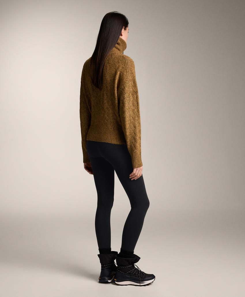 Лосины до лодыжек супервысокой посадки с безшовной отделкой и дополнительной теплотой 70 см