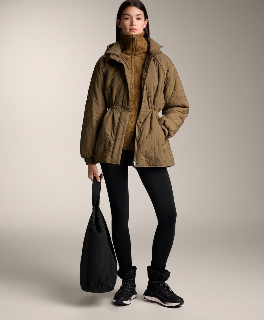 Лосины до лодыжек супервысокой посадки с безшовной отделкой и дополнительной теплотой 70 см