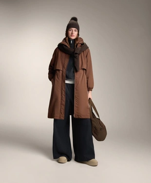 PINSTRIPE STRUCTURED WIDE-LEG TROUSERS- Заказать в России