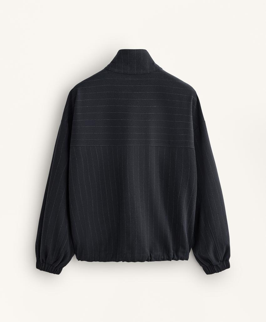 Структурированный пиджак в полоску