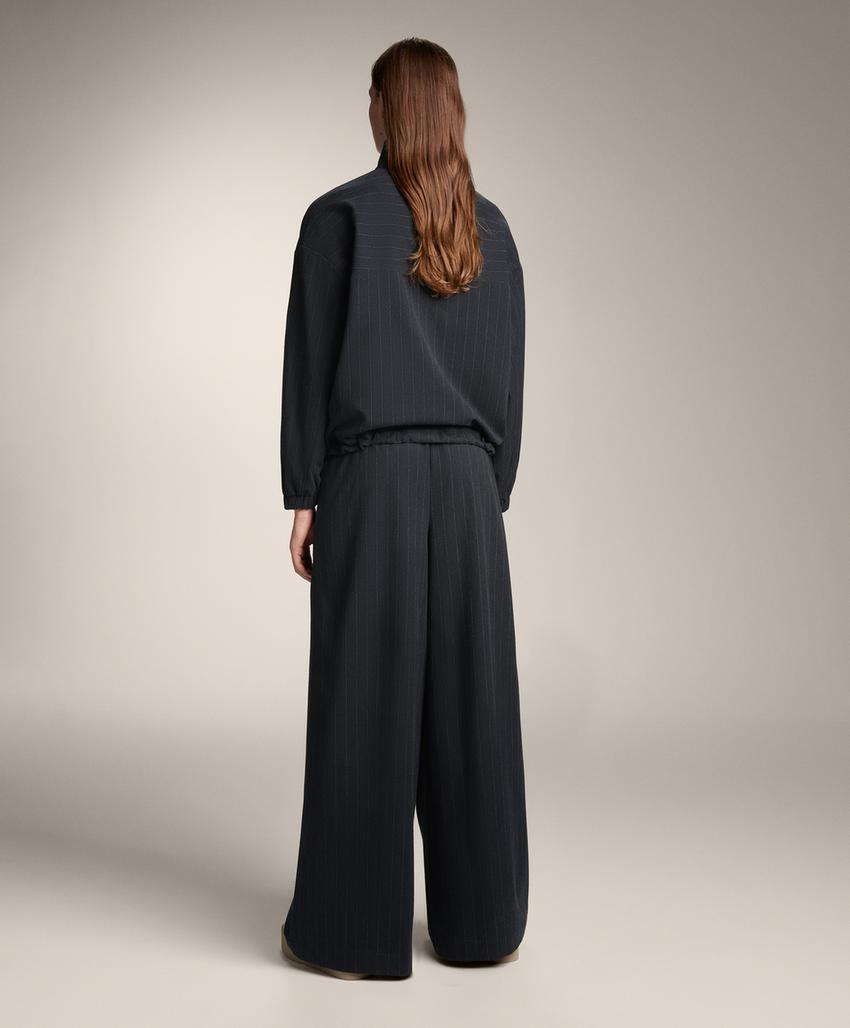 Структурированный пиджак в полоску