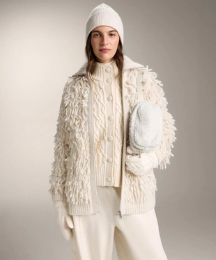 FRINGED KNIT JACKET- Заказать в России