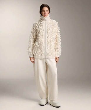 FRINGED KNIT JACKET- Заказать в России