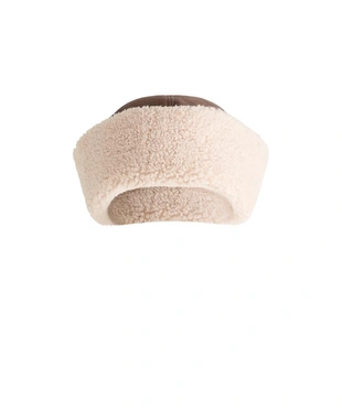 DOUBLE-FACED FAUX-SHEARLING HAT- Заказать в России