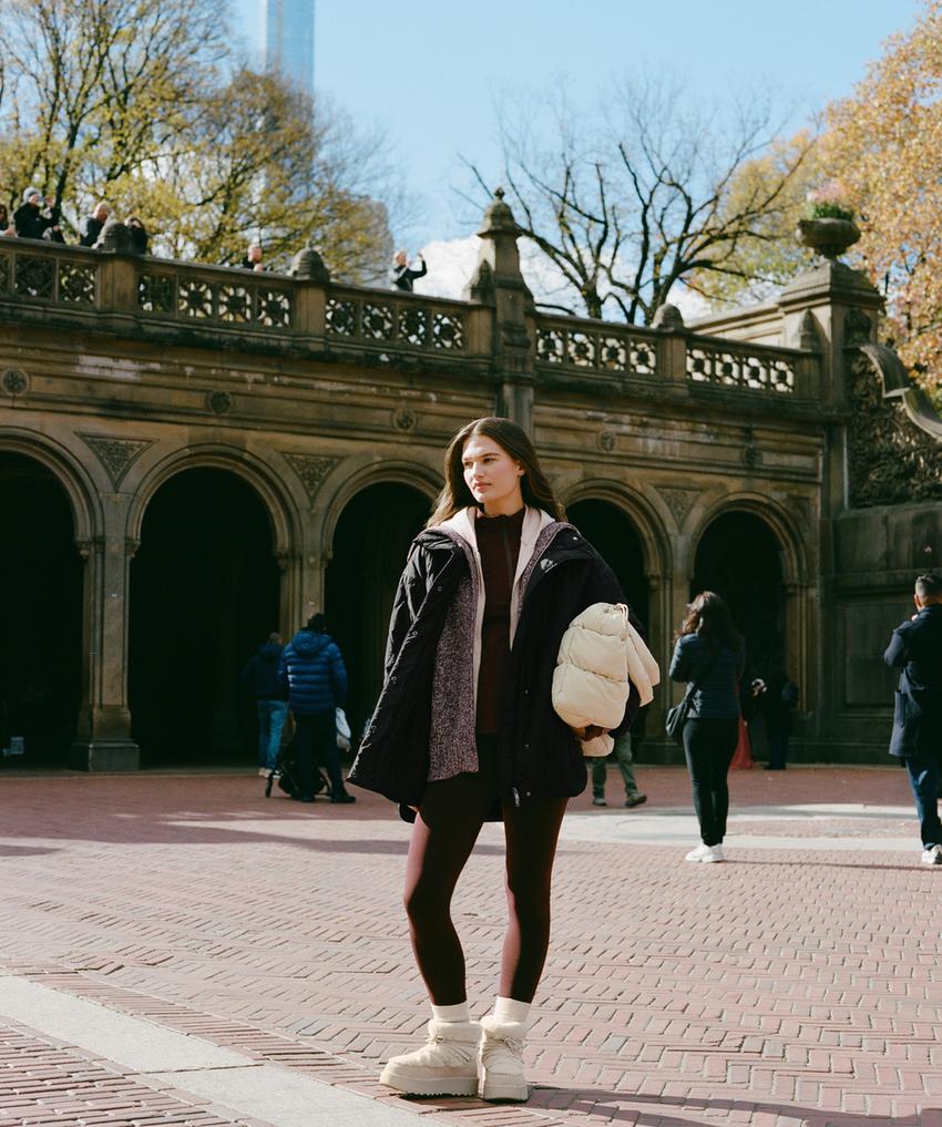 Супер-теплые безшовные леггинсы 70 см с высокой посадкой до щиколотки