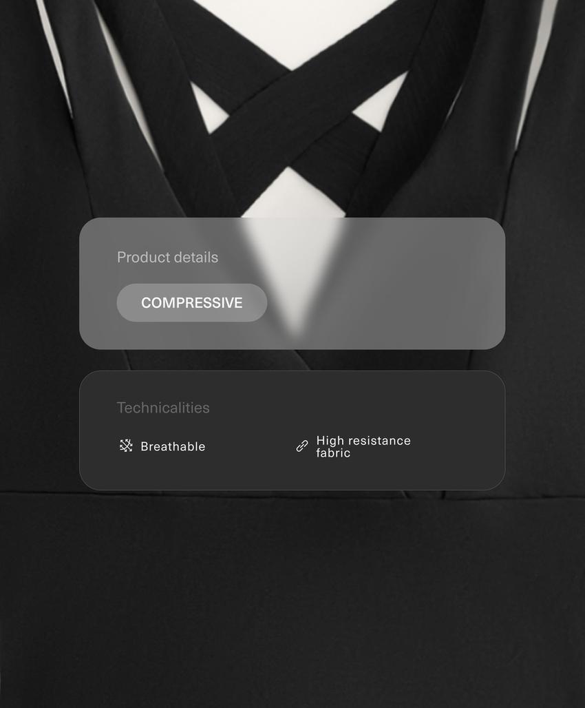 Сжатый длинный комбинезон с двойным ремнем