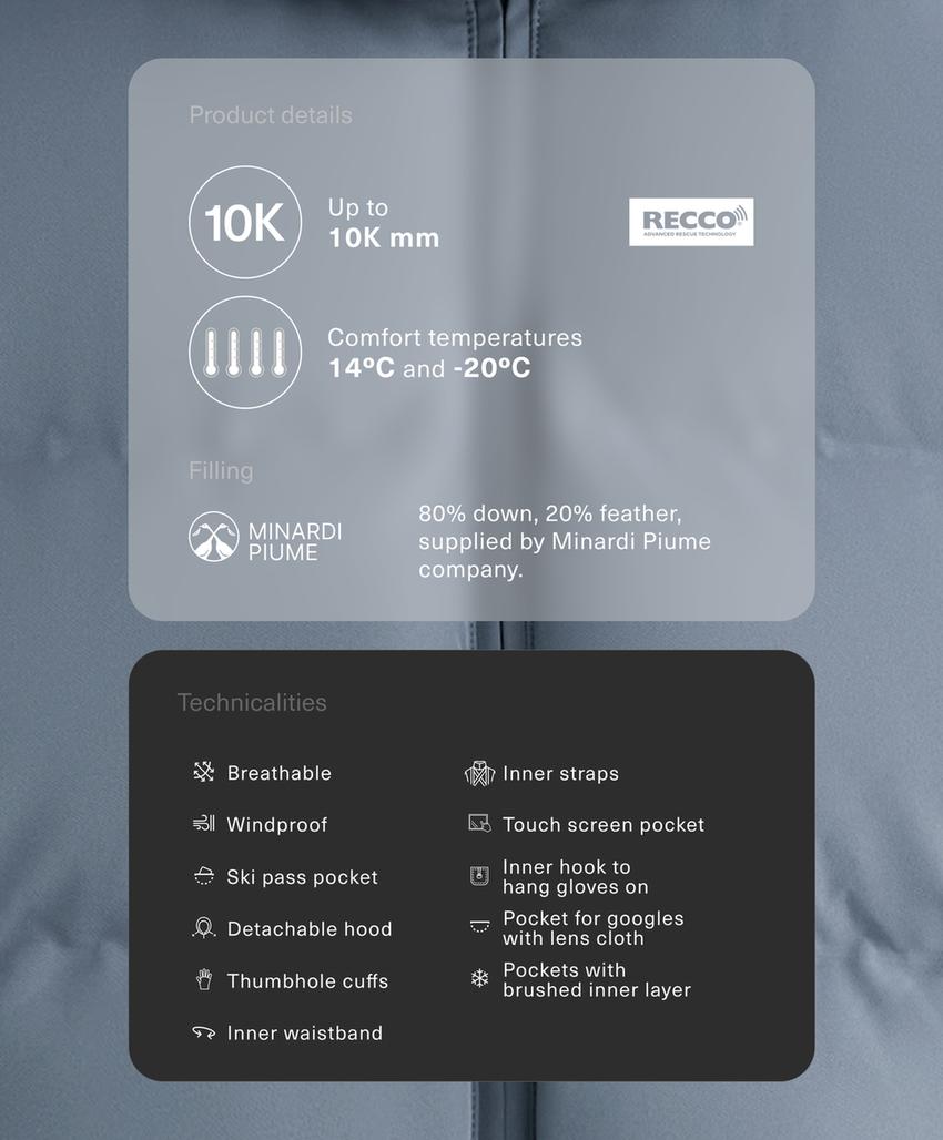 Куртка minardi piume ski