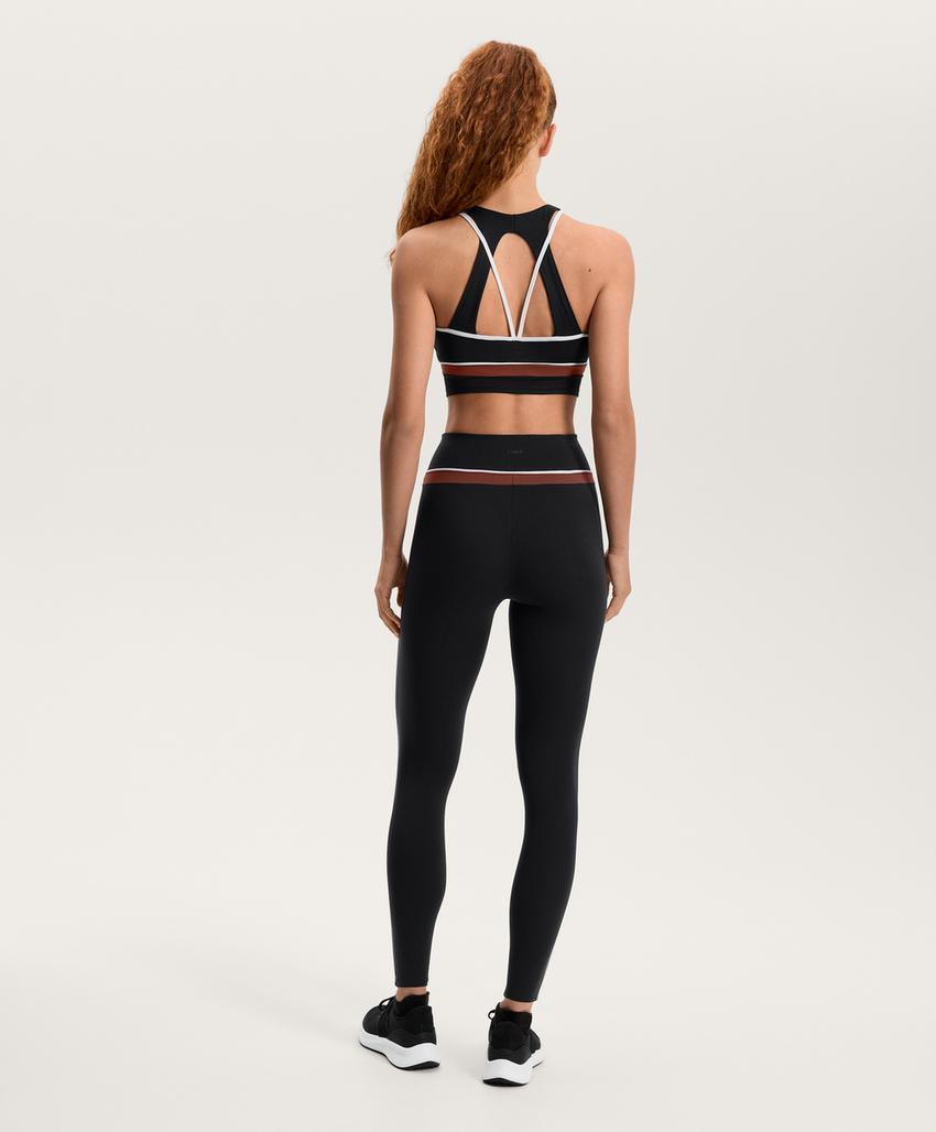 Топ в блок-колор с сетчатыми вставками comfortlux