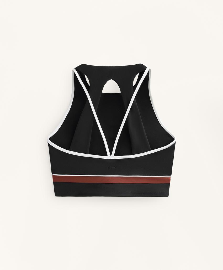 Топ в блок-колор с сетчатыми вставками comfortlux