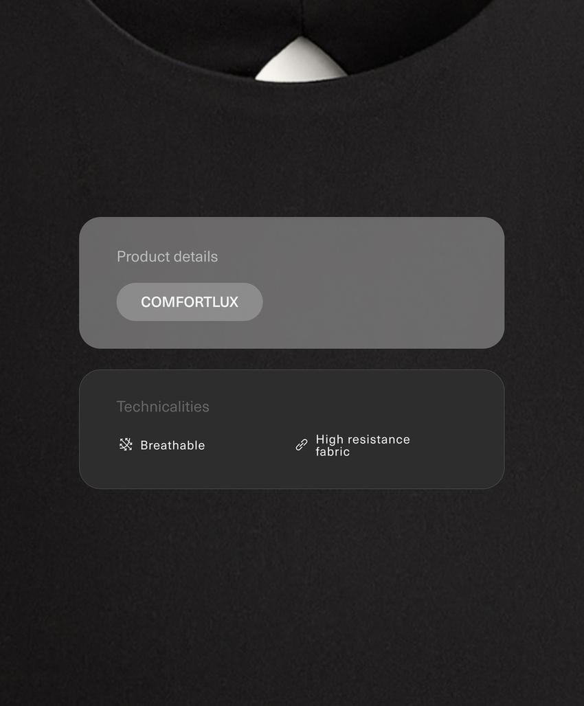 Комфортный комбинезон с открытой спиной из ткани comfortlux