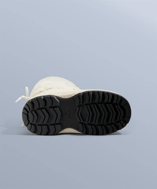 Фирменные ботинки на шнуровке из технического искусственного меха- Заказать в России