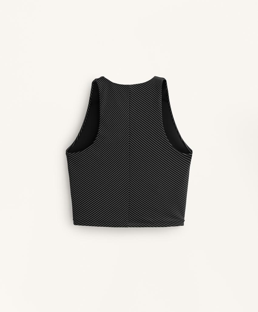 Топ в полоску сжатия