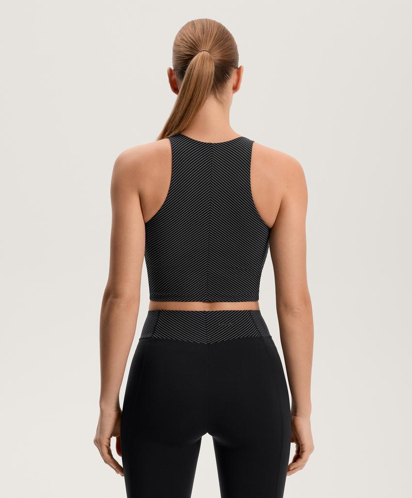 Топ в полоску сжатия