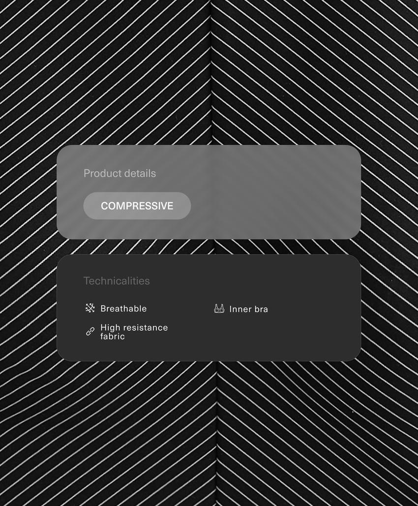 Топ в полоску сжатия