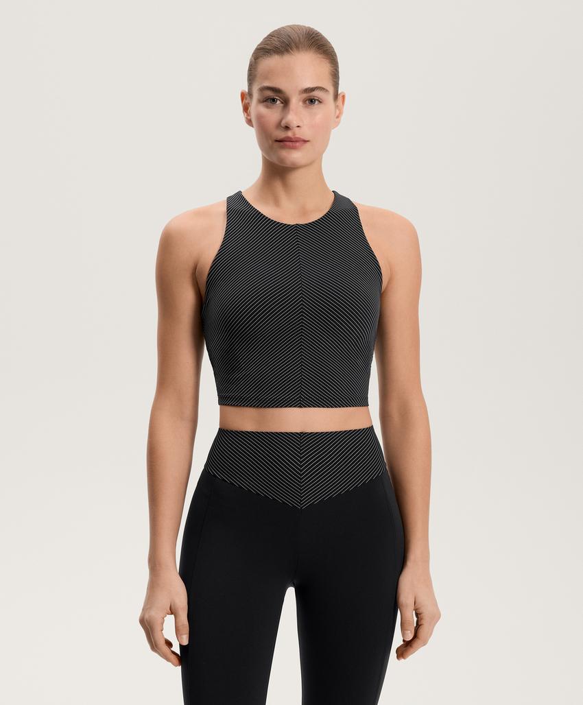 Топ в полоску сжатия