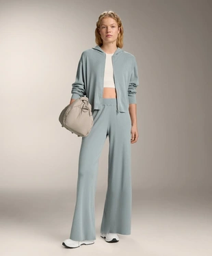 HOODED RIB-KNIT JACKET- Заказать в России