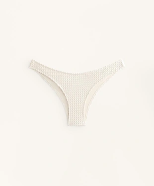 U-CUT BUBBLE-TEXTURE CROCHET MEDIUM-COVERAGE BIKINI BRIEFS- Заказать в России
