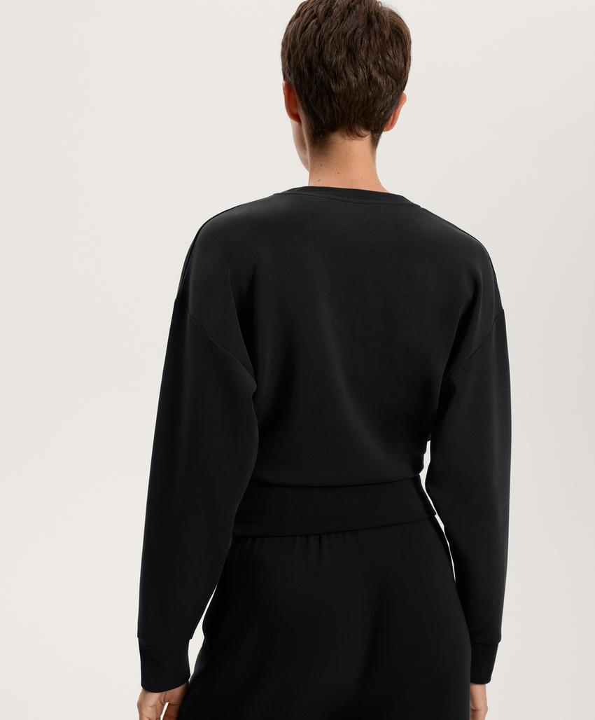 Свитшот с v-образным вырезом и приталенной талией из мягкого модала