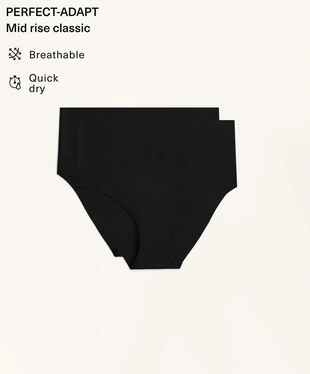 2 INVISIBLE POLYAMIDE BLEND CLASSIC MID-RISE BRIEFS- Заказать в России