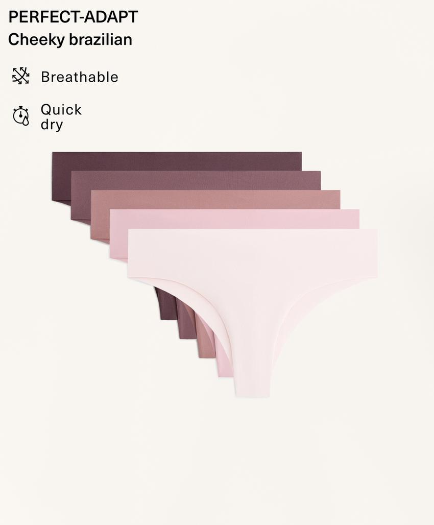 5 бразильских трусиков из полиамида, невидимых под одеждой