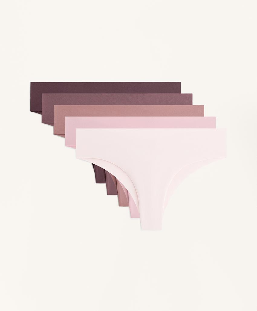 5 бразильских трусиков из полиамида, невидимых под одеждой